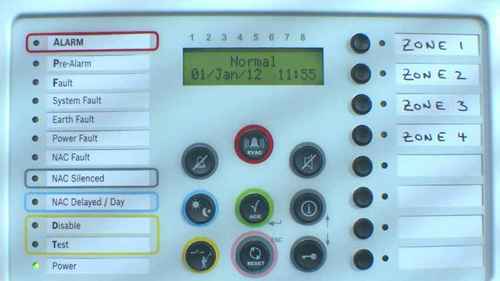 传统火灾报警盘 1