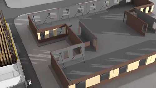 预制混凝土建筑施工过程