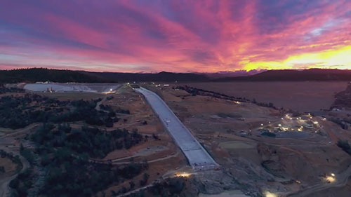 奥罗维尔大坝溢洪道施工进展