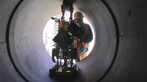 机器人检查管道