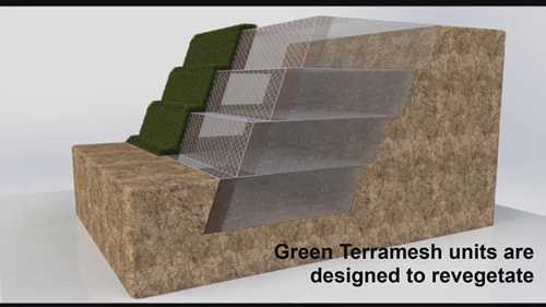 植被护坡的安装