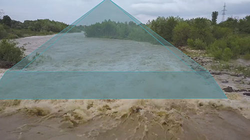 从空间测量河流的流速