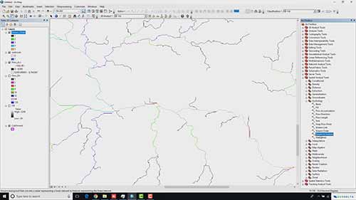 ArcGIS教程 07 绘制河寥级