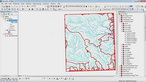 ArcGIS教程 08 使用模型编辑器绘制流域图