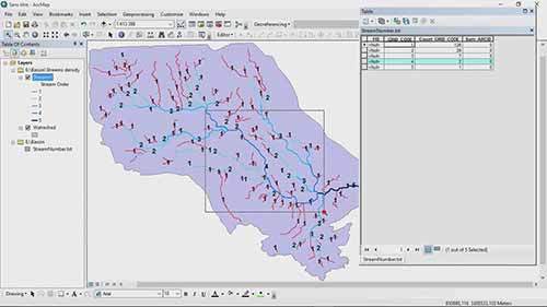 ArcGIS教程 09 绘制河流网络