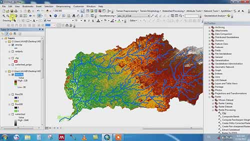 流域图的绘制工具
