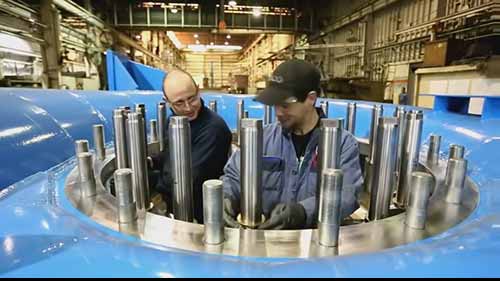 法氏水轮机的生产及组装