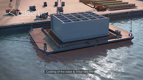 Saqr港扩建项目建设动画