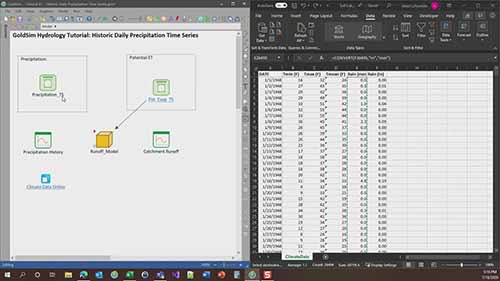 历史每日降雨量模型