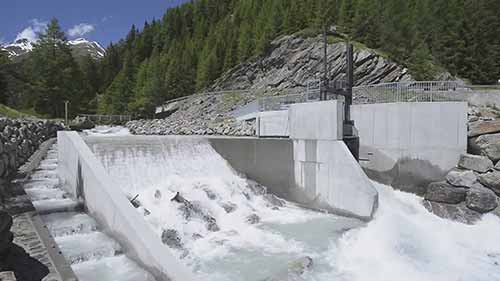 瑞士的小型水电站