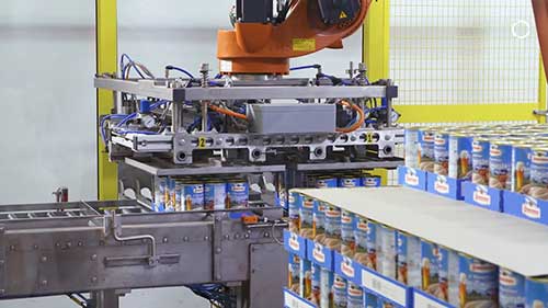 香肠罐头码垛生产线