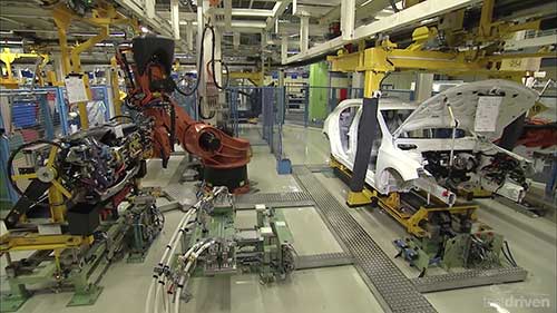 奔驰A级汽车生产线