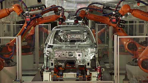 西雅特汽车生产线