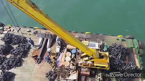 船锚和锚链的组装1