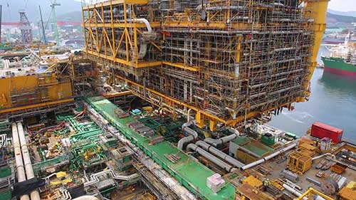 大型浮式液化天然气船Prelude的建造4