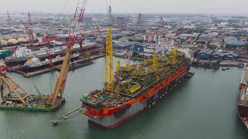 FPSO上部结构的组装