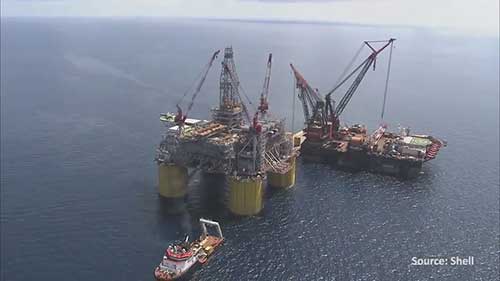 5座大型海上石油平台