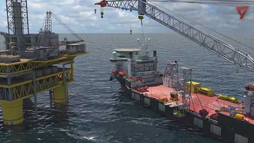 张力腿平台的安装