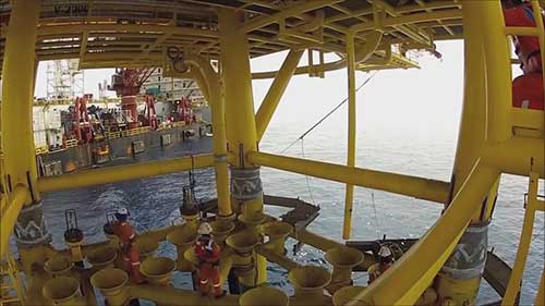 油气平台上部模块的安装