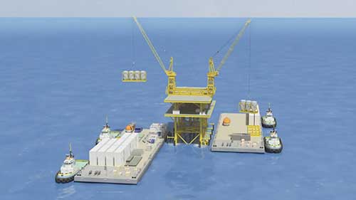 海上钻井平台的模块化设计