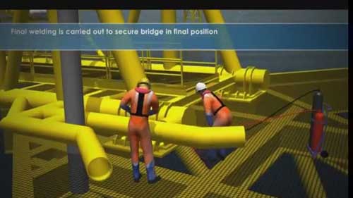 固定式钻井平台的安装