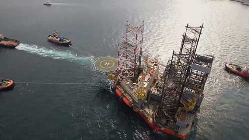 自升式钻井平台的移动