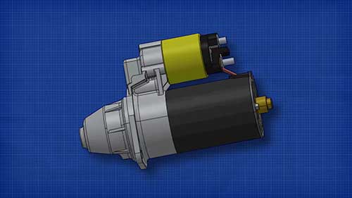 汽车起动机的工作原理