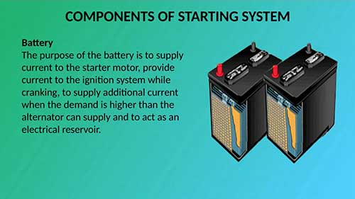 汽车起动系统的组成