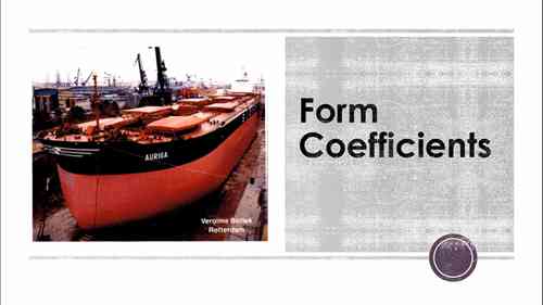 船型系数及其重要性