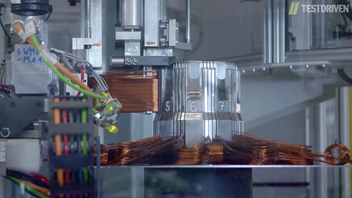 宝马i3电机制造过程