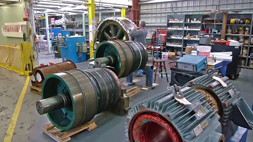 大型电机的绕组过程