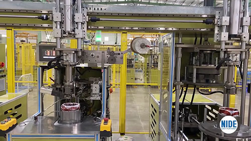 电动汽车电机装配过程