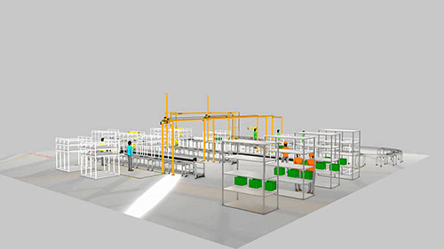 电机装配生产线
