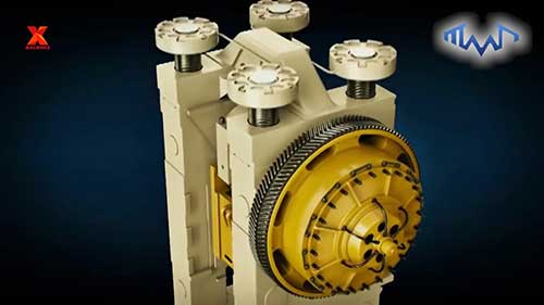 锻压机的组装和锻造过程