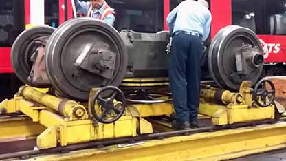 LRV西门子SD100牵引电机更换过程