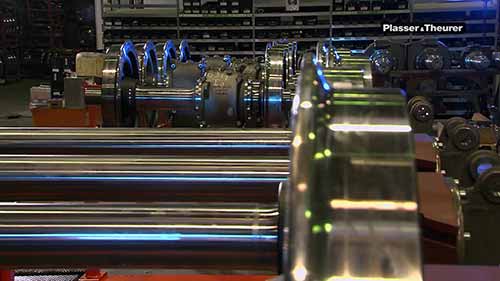 轴、转向架、变速箱的装配