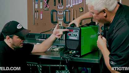 初始设置氩弧焊焊机