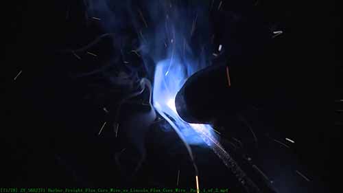 港运药芯焊丝vs林肯药芯焊丝