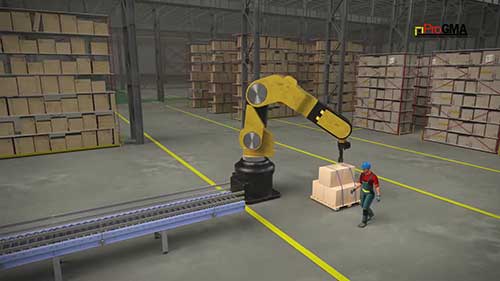 机器人单元的区域防护