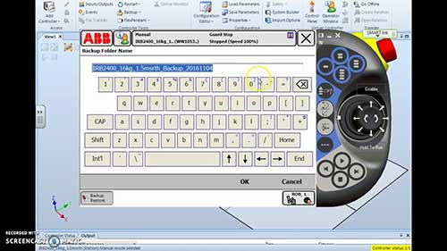 为IRC5控制器创建备份
