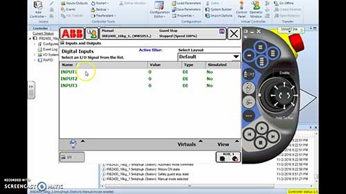如何在示教器上模拟输入