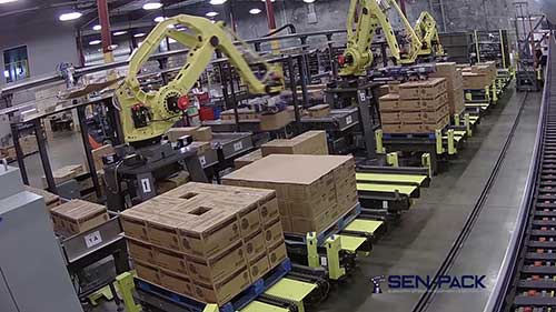 多线机器人箱子码垛系统