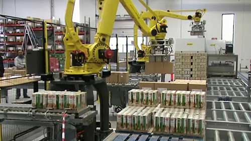 全自动机器人码垛系统