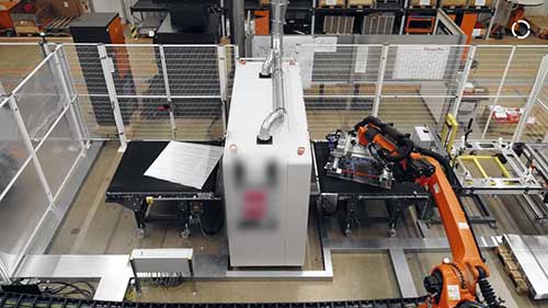 KUKA机器人电池托盘生产线