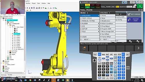 三点法设置工具坐标系