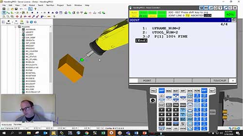 创建FANUC机器人工作指令