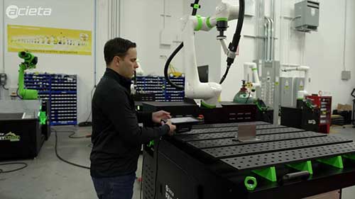 设定机器人焊接程序