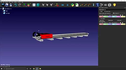工业机器人轨道建模
