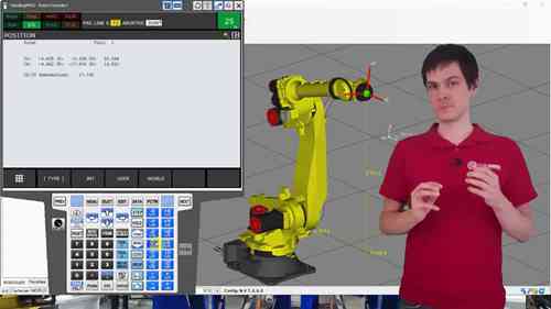 操控机器人进行关节轴运动