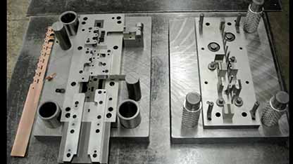 快速断开端子级进模